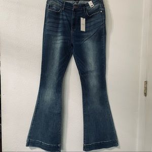 Judy Blue High Waist Trouser Flare Jeans NWT